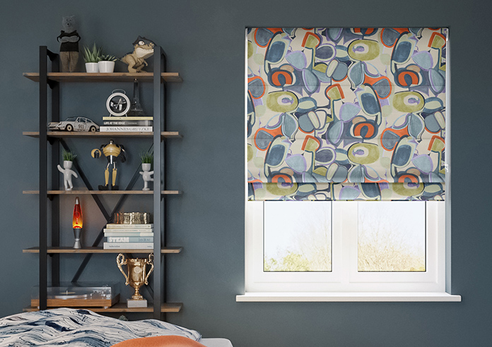 Pop, Denim - Roman Blind - Image 3